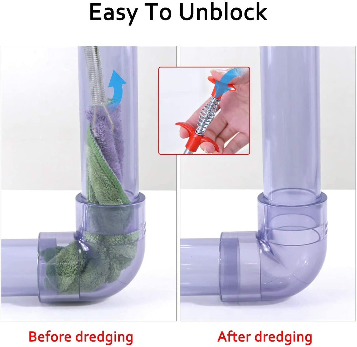 🔥 Stainless Steel Drain Clog Remover Tool – A Must-Have For Every Home