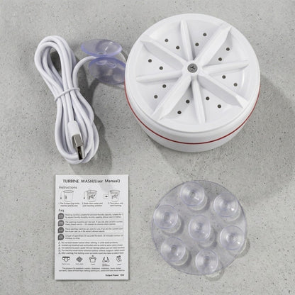 3 In 1 Portable Mini Ultrasonic Turbine Washing Machine