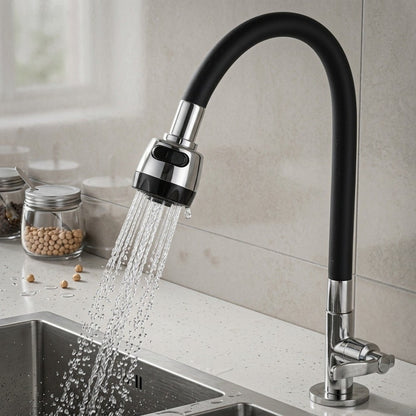 360° Flexible Silicone Faucet Nozzle – Dual Jet & Gentle Stream