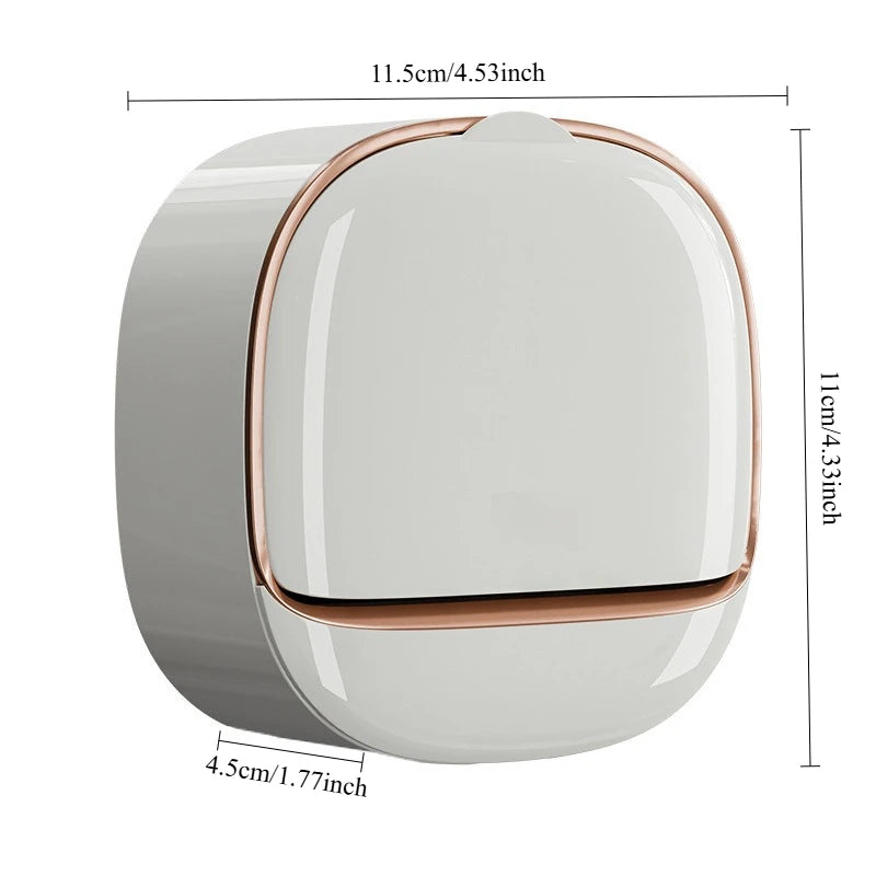 2 Piece Wall Mounted Soap Holder Set with Lid Drain & (FREE DELIVERY)
