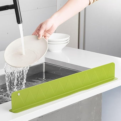 Silicone Kitchen Sink Splash Guard – Water Splash Protection Barrier